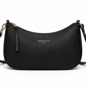Sac bandoulière noir Urban Style en similicuir.